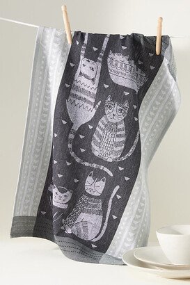 Purr Party Jacquard Dish Towel