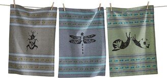 tagltd Garden Bugs Dishtowel A/3