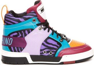 Graphic-Effect High-Top Sneakers