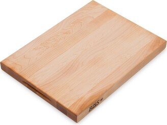 Maple Wood Reversible Cutting Board for Kitchen Prep, Inches, 1.75 Inches Thick Edge Grain Rectangular Charcuterie Boos Block