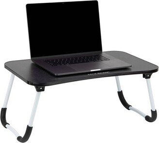 Woodland Collection Collapsible Portable Laptop Desk with Folding Legs Black