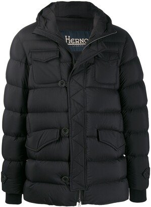 Flap Pockets Padded Coat