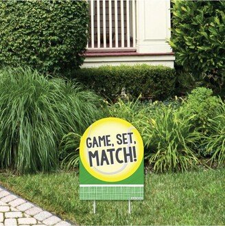 Big Dot Of Happiness You Got Served - Tennis - Outdoor Lawn Sign - Party Yard Sign - 1 Pc