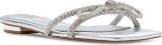 Women's Glimmera Rhinestone Bow Slide Sandals