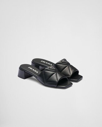 Quilted Nappa Leather Slides