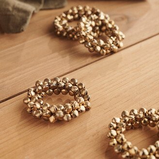 Jingle Bell Napkin Ring Holders, Set of 4