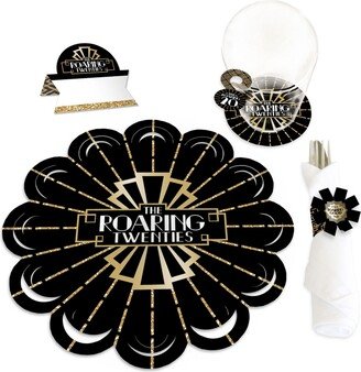 Big Dot Of Happiness Roaring 20's - 1920s Art Deco Jazz Party Paper Charger Chargerific Kit 8 Ct