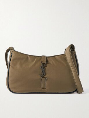 Le 5 à 7 Leather-Trimmed Shell Messenger Bag-AA