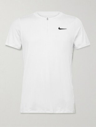 Nike Tennis NikeCourt Advantage Slim-Fit Dri-FIT Mesh Half-Zip Tennis T-Shirt