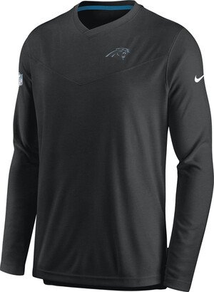 Men's Dri-FIT Lockup Coach UV (NFL Carolina Panthers) Long-Sleeve Top in Black