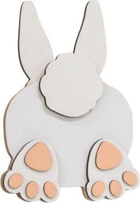 Layered Bunny Bum Easel - H- 6.00 in. W- 0.75 in. L- 4.50 in.