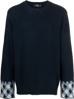 Intarsia-Knit Virgin Wool Jumper