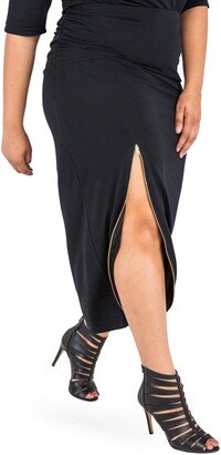 Kandi Zip Slit Maxi Skirt