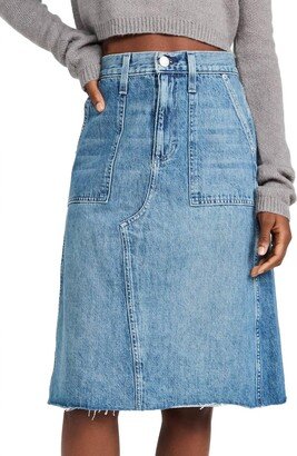 Welder Jean Skirt In Woodland