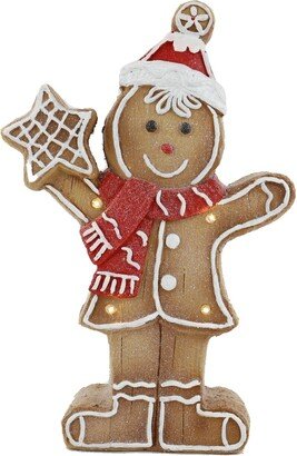 Northlight LED Lighted Gingerbread Boy with Star Tabletop Christmas Figurine