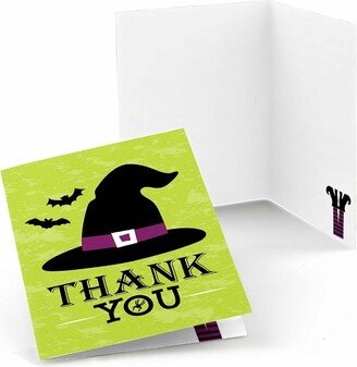 Big Dot of Happiness Happy Halloween - Witch Party Thank You Cards (8 Count)