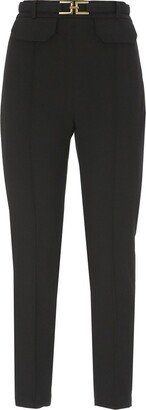 Straight-Leg Belted Trousers-AB