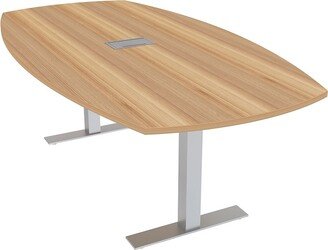 Skutchi Designs, Inc. 7 Ft Arc Boat Conference Table Metal T-Bases Data And Electrical Unit