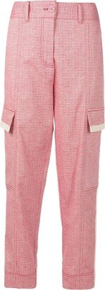 Alcaçuz Side-Stripe Cropped Trousers