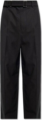 Mid-Rise Cropped Trousers-AS