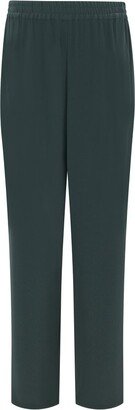 High-Waist Tapered Cropped Trousers