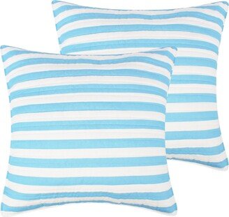 Home Sol Stripe 2-Piece Sham Set, European