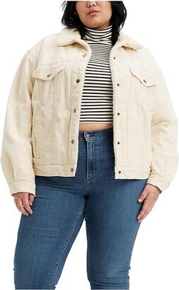 Levi's(r) Womens 90s Sherpa Trucker (Almond Milk) Women's Clothing