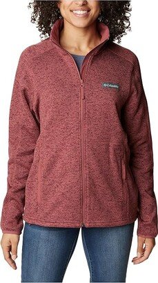 Sweater Weather Full Zip (Beetroot Heather) Women's Clothing