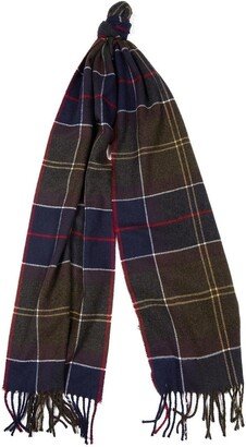 Tartan Fringed Scarf-AC