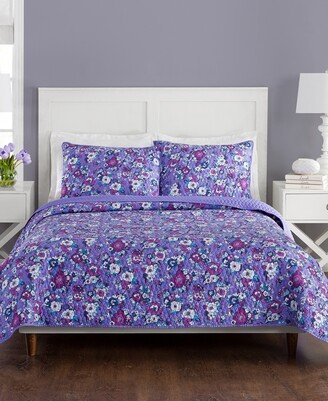 Enchanted Garden 3 Piece Quilt Set, King