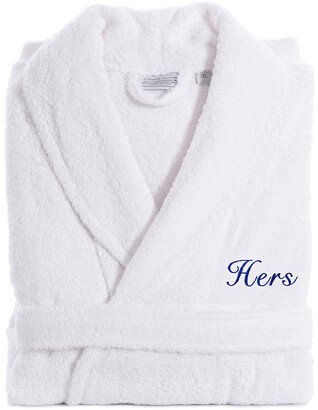 Embroidered Hers Terry Bathrobe-AH