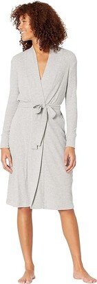 Textured Essentials Robe (Heathery Grey) Women's Pajama