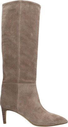 Pointed-Toe Knee Boots