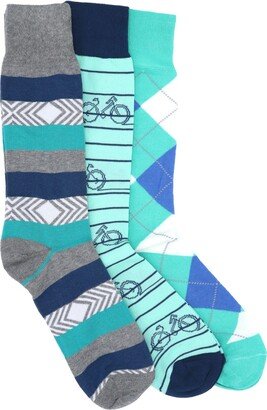 Cotton Blend Crew Socks - Pack of 3-AA