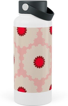 Photo Water Bottles: Eva Pop - Pink And Red Stainless Steel Wide Mouth Water Bottle, 30Oz, Wide Mouth, Pink