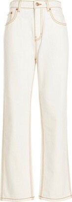 High-Rise Straight-Leg Jeans-AU