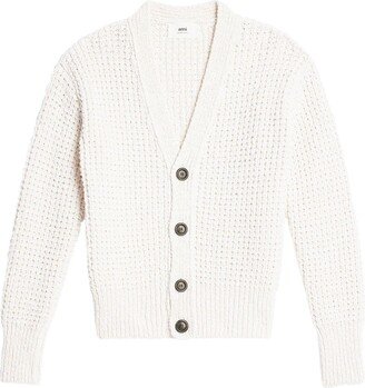 V-neck knit cardigan-AE