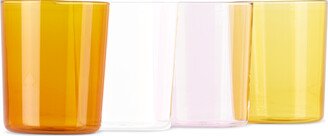 Multicolor Large Summer Tumbler Set, 4 pcs