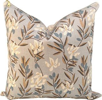 Cover Only | Olive Bloom Sahara Designed By Holli Zollinger Dogwood Denim Pillow Machine Washable