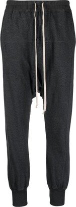 Drop-Crotch Cotton Track Pants