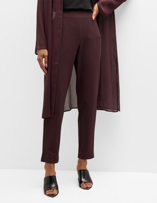 Petite Cropped Skinny Crepe Pants