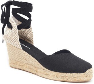 Lyon Ankle Wrap Wedge Espadrille