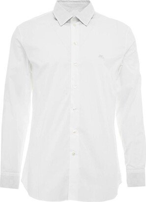 Logo Embroidered Collared Button-Up Shirt