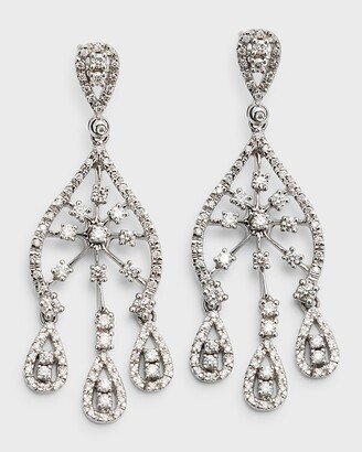 Cassidy Diamonds 18K White Gold Diamond Chandelier Earrings