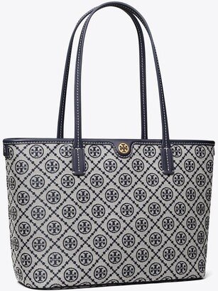 Small T Monogram Zip Tote