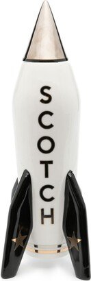 White Scotch Rocket Porcelain Decanter