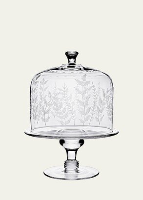 Fern Cake Stand & Dome-AA