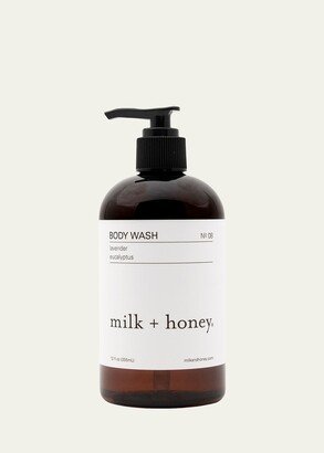 milk + honey Body Wash No.08 (Lavender & Eucalyptus), 12 oz. / 355ml