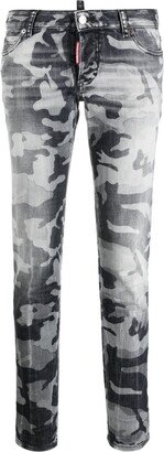 Camouflage-Print Skinny Jeans