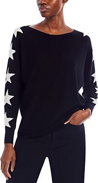 Star Embroidered Dolman Sleeve Sweater